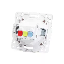 Gniazdo pojedyncze 230V/16A z bolcem białe podtynkowe bez ramki - 8433325209032