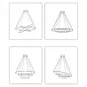 Lampa wisząca sufitowa żyrandol RING LED PLAFON Ø60cm 3000-6500K nowoczesny-5904703022824