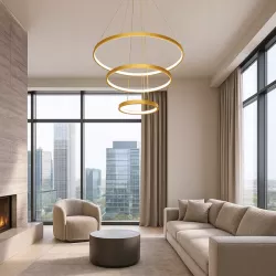 Lampa wisząca sufitowa żyrandol RING LED PLAFON Ø60cm 3000-6500K nowoczesny-5904703022824