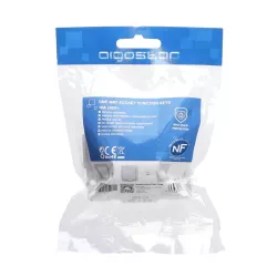 Gniazdo pojedyncze 230V/16A z bolcem białe podtynkowe bez ramki - 8433325209032