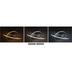 Lampa wisząca sufitowa żyrandol RING LED PLAFON Ø60cm 3000-6500K nowoczesny-5904703022978