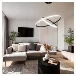 Lampa wisząca sufitowa żyrandol RING LED PLAFON Ø60cm 3000-6500K nowoczesny-5904703022978
