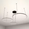 Żyrandol lampa sufitowa wisząca RING LED 40 60 80 cm 3000-6500K 116W czarny-5904703022916