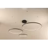 Żyrandol lampa sufitowa wisząca RING LED 40 60 80 cm 3000-6500K 116W czarny-5904703022916