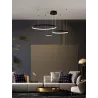 Żyrandol lampa sufitowa wisząca RING LED 40 60 80 cm 3000-6500K 116W czarny-5904703022916