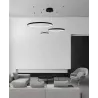 Żyrandol lampa sufitowa wisząca RING LED 40 60 80 cm 3000-6500K 116W czarny-5904703022916