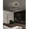 Żyrandol lampa sufitowa wisząca RING LED 40 60 80 cm 3000-6500K 116W czarny-5904703022916