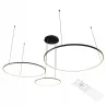 Lampa wisząca sufitowa żyrandol RING LED 20 40 60 cm 3000-6500K 77W czarny-5904703022947