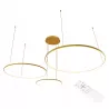 Żyrandol lampa sufitowa wisząca RING LED 20 40 60 cm 3000-6500K 77W złoty-5904703022961