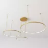 Żyrandol lampa sufitowa wisząca RING LED 20 40 60 cm 3000-6500K 77W złoty-5904703022961
