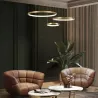Żyrandol lampa sufitowa wisząca RING LED 20 40 60 cm 3000-6500K 77W złoty-5904703022961