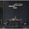 Żyrandol lampa sufitowa wisząca RING LED 20 40 60 cm 3000-6500K 77W złoty-5904703022961