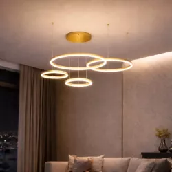 Lampa LED wisząca żyrandol RING 40/60/80/100cm 3CCT 3000-6500K XUDO pilot-5904703023050