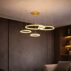 Lampa LED wisząca żyrandol RING 40/60/80/100cm 3CCT 3000-6500K XUDO pilot-5904703023050