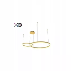 ŻYRANDOL LED MUNDO REGULOWANY 36W 4500LM PILOT RF ZŁOTY-5904703023104