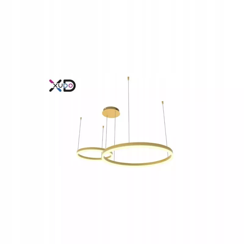 ŻYRANDOL LED MUNDO REGULOWANY 36W 4500LM PILOT RF ZŁOTY-5904703023104
