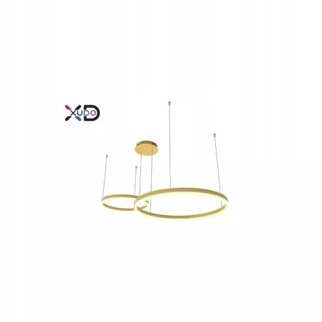 ŻYRANDOL LED MUNDO REGULOWANY 36W 4500LM PILOT RF ZŁOTY-5904703023104