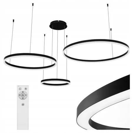 Lampa LED wisząca żyrandol RING 40/60/80cm 3CCT 3000-6500K XUDO pilot-5904703023098