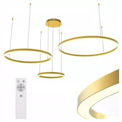 Lampa LED wisząca żyrandol RING 40/60/80cm 3CCT 3000-6500K XUDO pilot-5904703023081