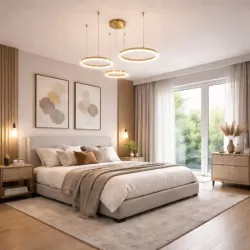 Lampa LED wisząca żyrandol RING 40/60/80cm 3CCT 3000-6500K XUDO pilot-5904703023081