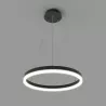 Lampa LED wisząca żyrandol RING 40cm 22W 3CCT 3000-6500K czarna XUDO pilot-5904703023067