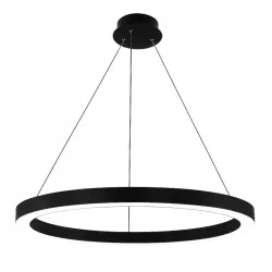Lampa LED wisząca żyrandol RING 40cm 22W 3CCT 3000-6500K czarna XUDO pilot-5904703023067