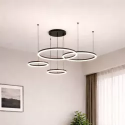 Lampa LED wisząca żyrandol RING 40/60/80/100cm 3CCT 3000-6500K XUDO pilot-5904703023043