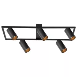 Żyrandol LED GU10 Bumo x5 czarny-5904703028840