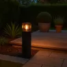 Lampa Stojąca ogrodowa słupek LED 50cm zewnętrzna E27 CZARNA-5904703019596