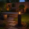 Lampa Stojąca ogrodowa słupek LED 50cm zewnętrzna E27 CZARNA-5904703019596