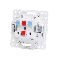 Łącznik podwójny jednobiegunowy podtynkowy srebrny, 74x74mm - 8433325209216