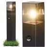 Lampa ogrodowa słupek wolnostojący zewnętrzny 60cm E27 + czujnik ruchu PIR-5904703019671