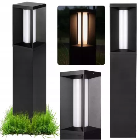 Lampa LED Ogrodowa stojąca słupek 60cm zewnętrzna 4000K LED czarna-5904703019565