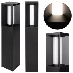 Lampa LED Ogrodowa stojąca słupek 60cm zewnętrzna 4000K LED czarna-5904703019565