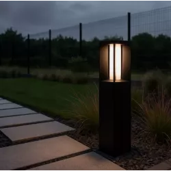 Lampa LED Ogrodowa stojąca słupek 60cm zewnętrzna 4000K LED czarna-5904703019565