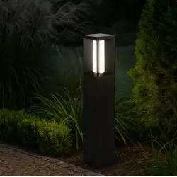 Lampa LED Ogrodowa stojąca słupek 60cm zewnętrzna 4000K LED czarna-5904703019565