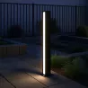 Lampa LED ogrodowa stojąca słupek 60cm dwustronna zewnętrzna 4000K czarna-5904703019572