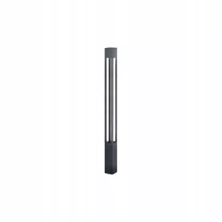 Lampa ogrodowa LED E27 Polin stojąca 250cm czarna prostokąt-5904703019701