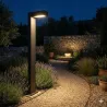 Lampa Stojąca Ogrodowa SŁUPEK 80cm zewnętrzna GX53 LED czarna-5904703027195