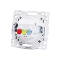 Gniazdo pojedyncze 230V/16A z bolcem srebrne podtynkowe bez ramki - 8433325209230