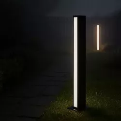 Lampa LED ogrodowa stojąca słupek 60cm zewnętrzna 4000K czarna-5904703027188