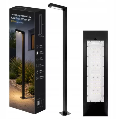 Lampa Ogrodowa stojąca słupek SŁUP LATARNIA 250cm zewnętrzna 4000K LED-5904703029793