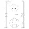 Lampa Ogrodowa stojąca słupek SŁUP LATARNIA 250cm zewnętrzna 4000K LED-5904703029793