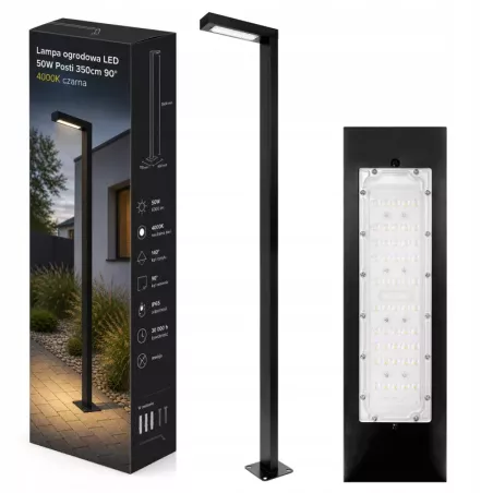 Lampa Ogrodowa stojąca słupek SŁUP LATARNIA 350cm zewnętrzna 4000K LED-5904703029816