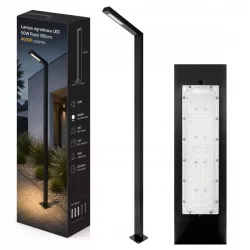Lampa Ogrodowa stojąca słupek SŁUP LATARNIA 350cm 120° zewnętrzna 4000K LED-5904703029809