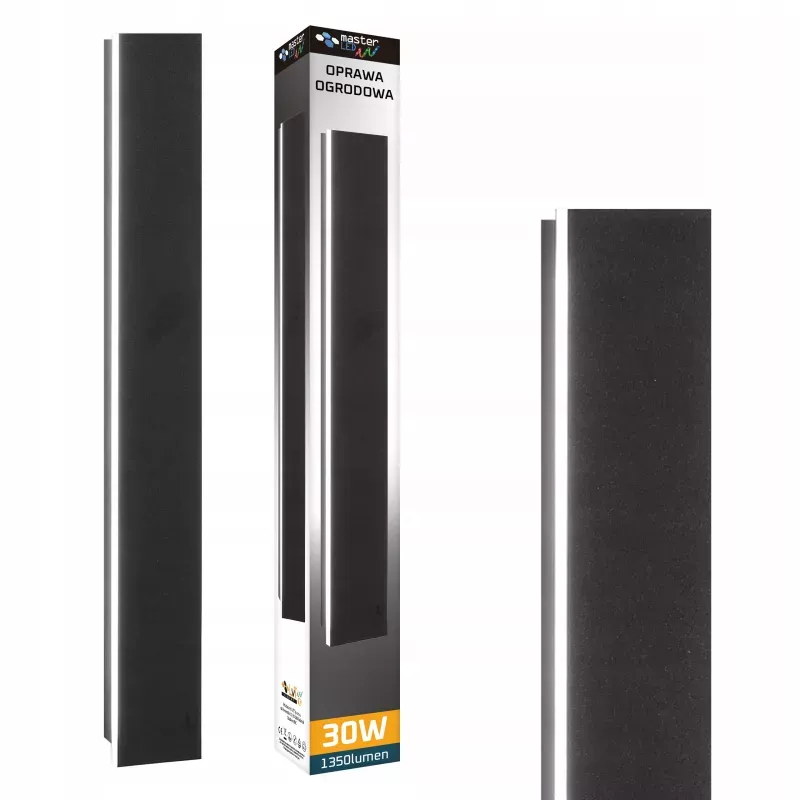 Lampa ścienna elewacyjna Kinkiet zewnętrzny ogrodowy oprawa LED 30W 100cm-5904703009009