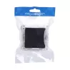 Łącznik pojedynczy jednobiegunowy podtynkowy czarny, 74x74mm - 8433325209391