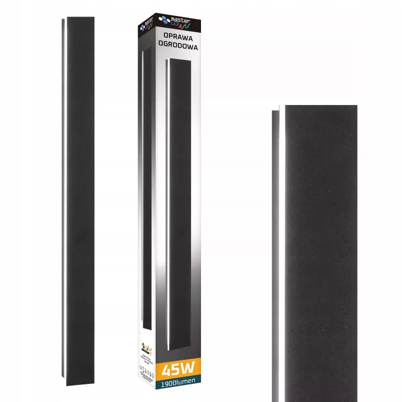 Lampa ścienna elewacyjna Kinkiet zewnętrzny ogrodowy oprawa LED 45W 150cm-5904703008958
