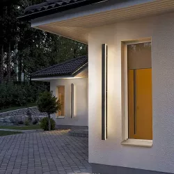 Lampa ścienna elewacyjna Kinkiet zewnętrzny ogrodowy oprawa LED 45W 150cm-5904703008958