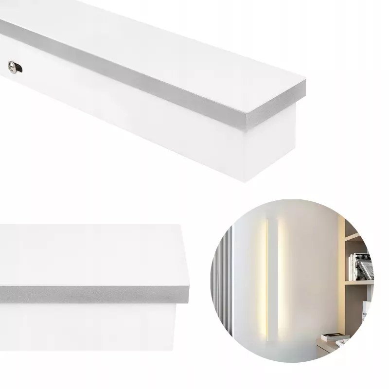 Lampa LED 80cm 24W kinkiet ogrodowy elewacyjna zewnętrzna biała-5904703018131